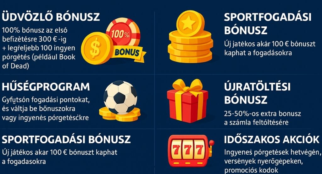 Kaszinó bónuszok és promóciók