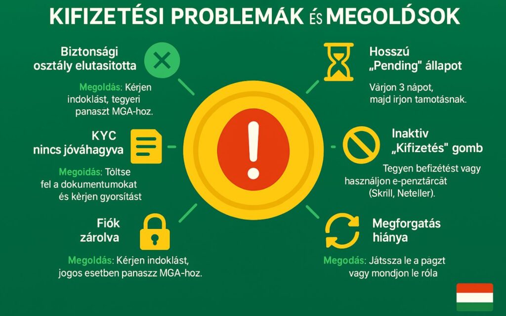 KYC ellenőrzés tipikus hibák és megoldások infografika