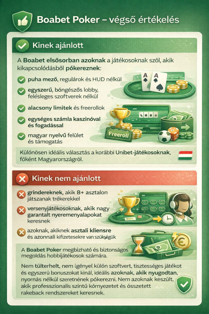 Boabet Póker Végső Értékelés