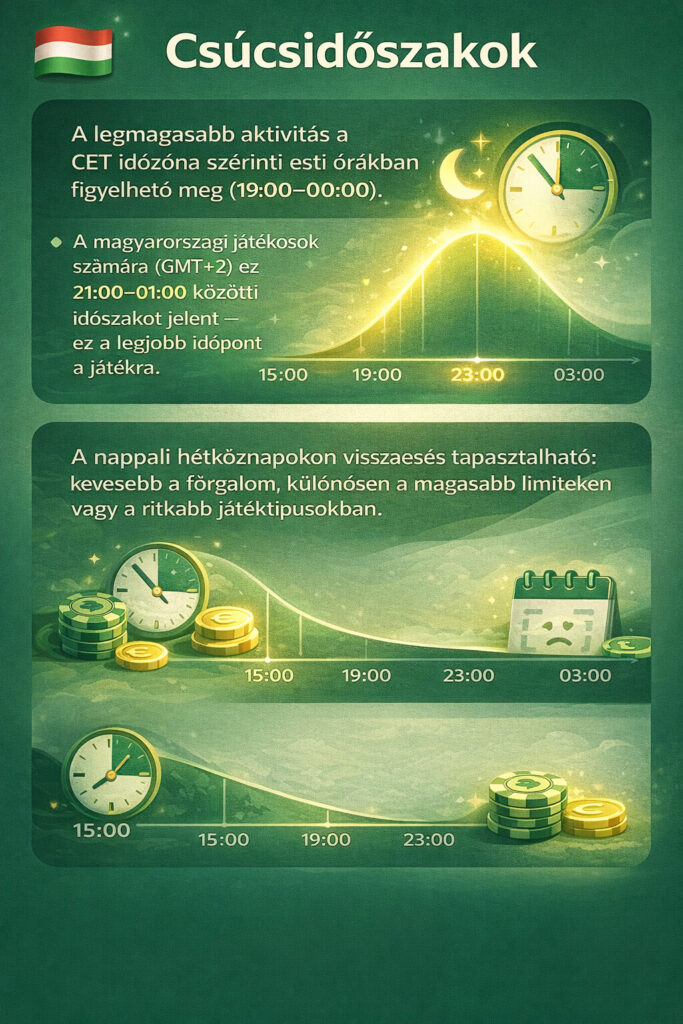 Baobet póker csúcsidőszakok infografikája